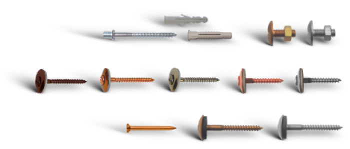 V Bossong Screws Cooper and inox for tilling